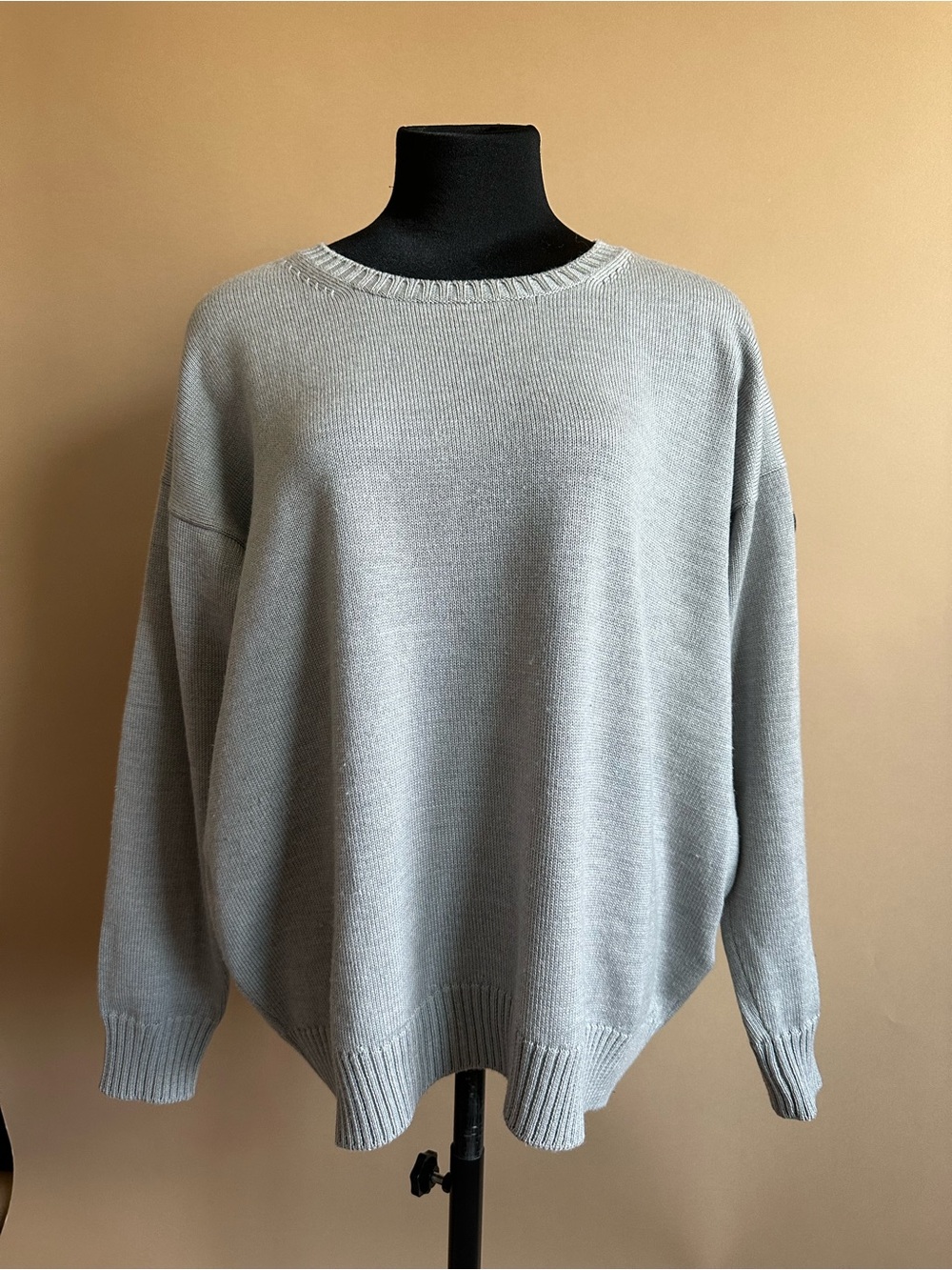 Canada Goose 100% Wool Sweater Size SM Gray Knit Long Sleeve Pullover - Picture 1 of 11